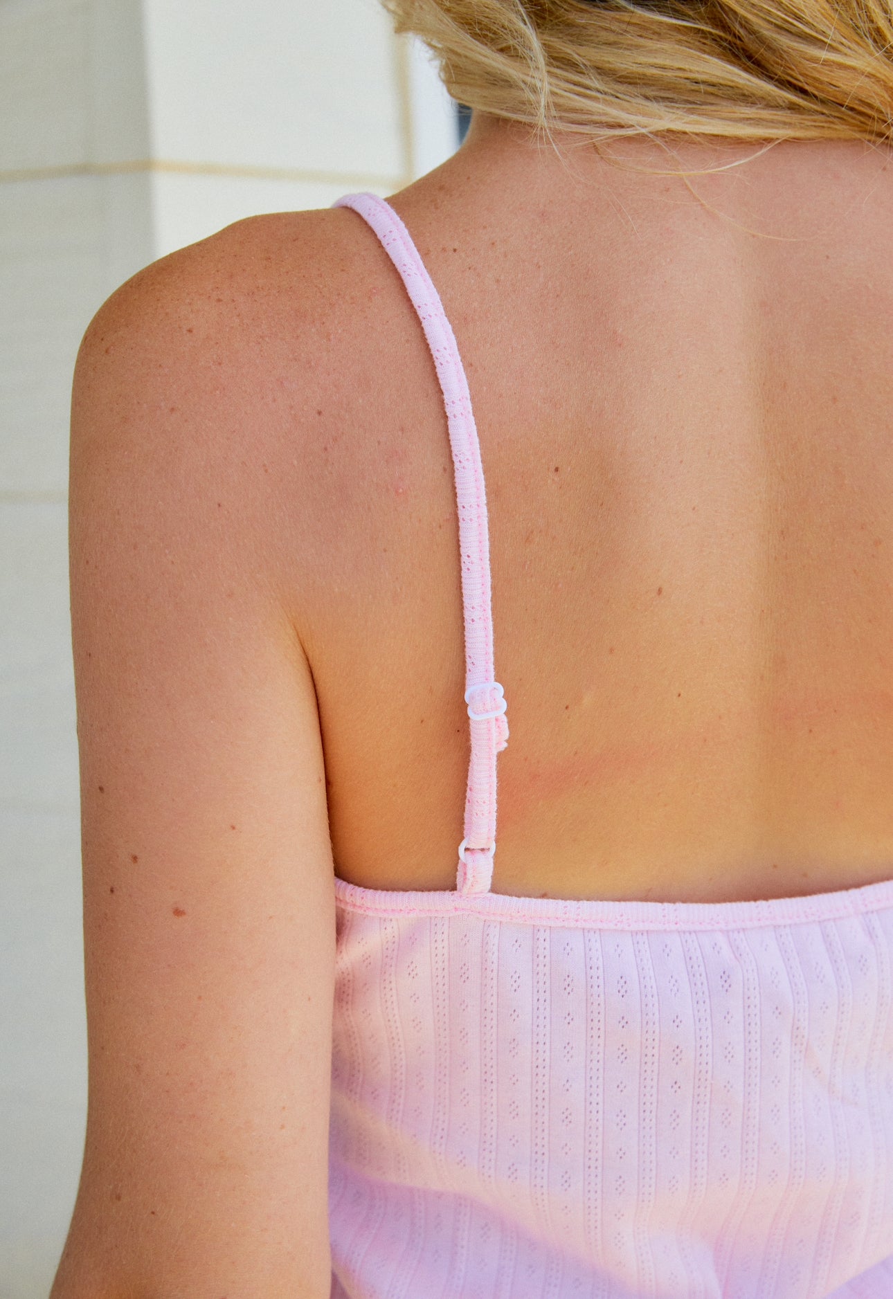 Pointelle Cami in Pink